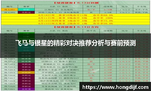 飞马与银星的精彩对决推荐分析与赛前预测