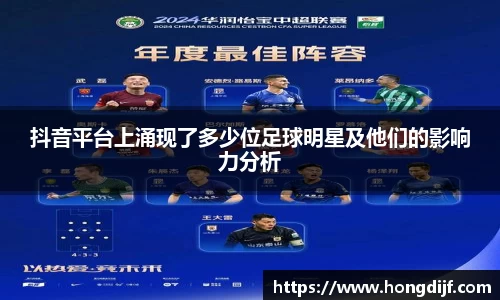 抖音平台上涌现了多少位足球明星及他们的影响力分析